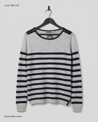 Mint velvet (WKT-339) Striped Knit Sweater