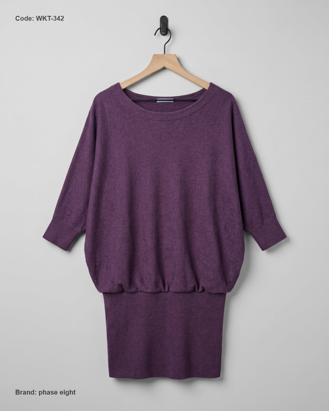 Premium Condition Winter Knitted Tops | Preloved phase eight | Purple viscose | Thrift Shop for Women Lahore Pakistan | OTS