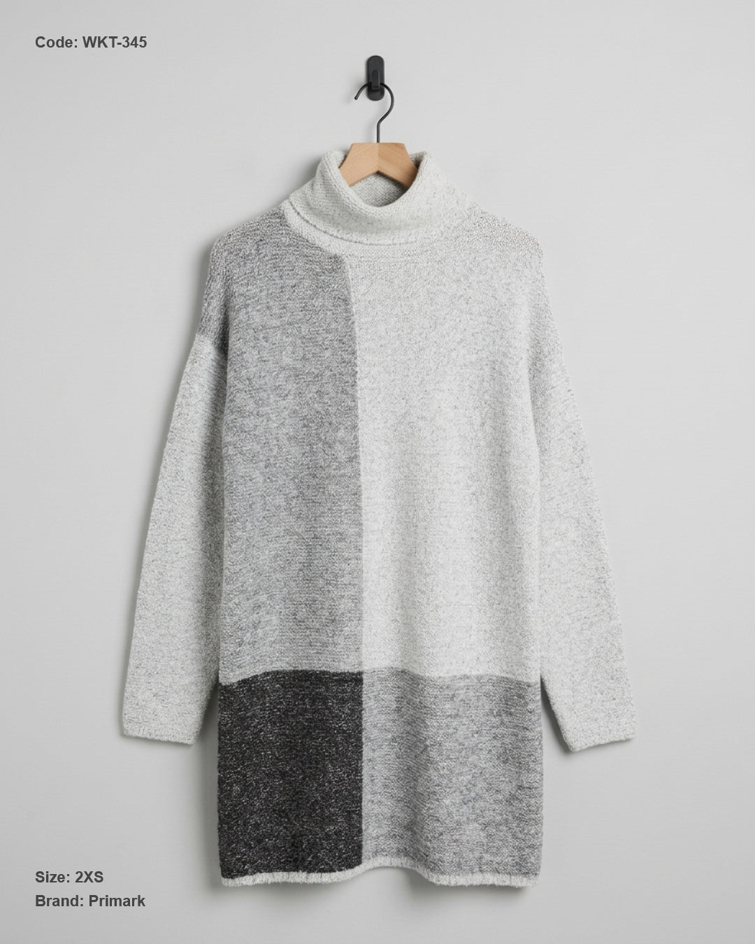 Primark (WKT-345) Color-Block Tunic Sweater