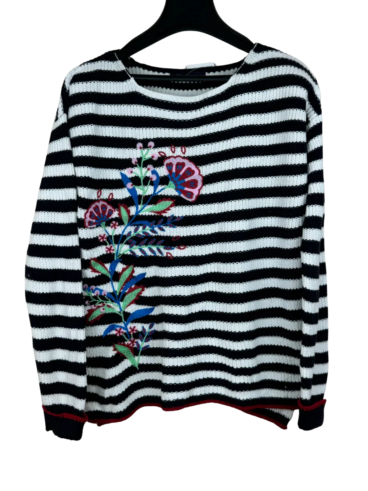 Black & White Winter Knitted Top by Marks & Spencer (WKT-35)