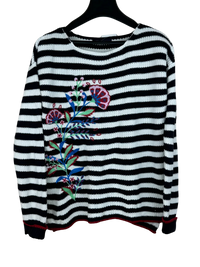 Black & White Winter Knitted Top by Marks & Spencer (WKT-35)