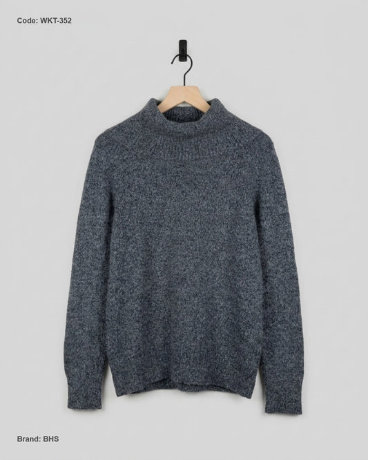 Premium Condition Winter Knitted Tops | Preloved BHS | Gray Acrylic | Thrift Shop for Women Islamabad Pakistan | OTS