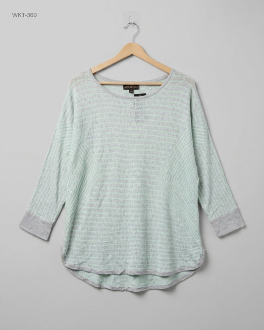 Shop Premium Winter Knitted Tops by Dana Buchman | Preloved Branded Clothes | Gray Polyester | | OTS Thrift Store Islamabad Pakistan
