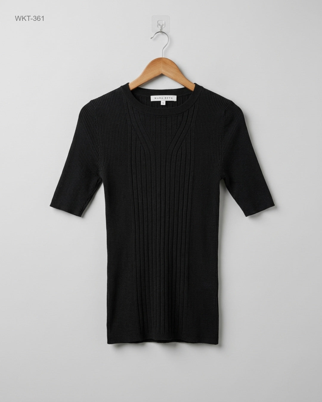 Preloved Premium Winter Knitted Tops by Amara Reya, Black Polyester for - OTS Thrift Shop Lahore Pakistan