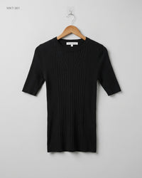 Amara Reya (WKT-361) Ribbed Knit Top