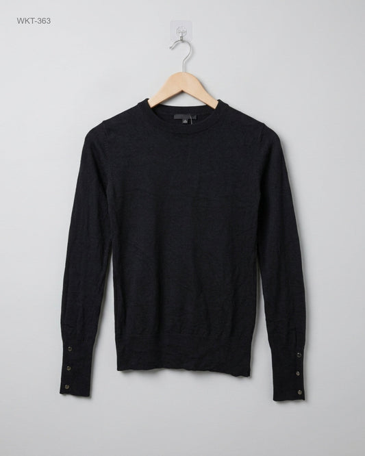 Winter Knitted Tops | Sinsay | Preloved Branded | Black Polyester | Premium | OTS Thrift Store Peshawar Pakistan