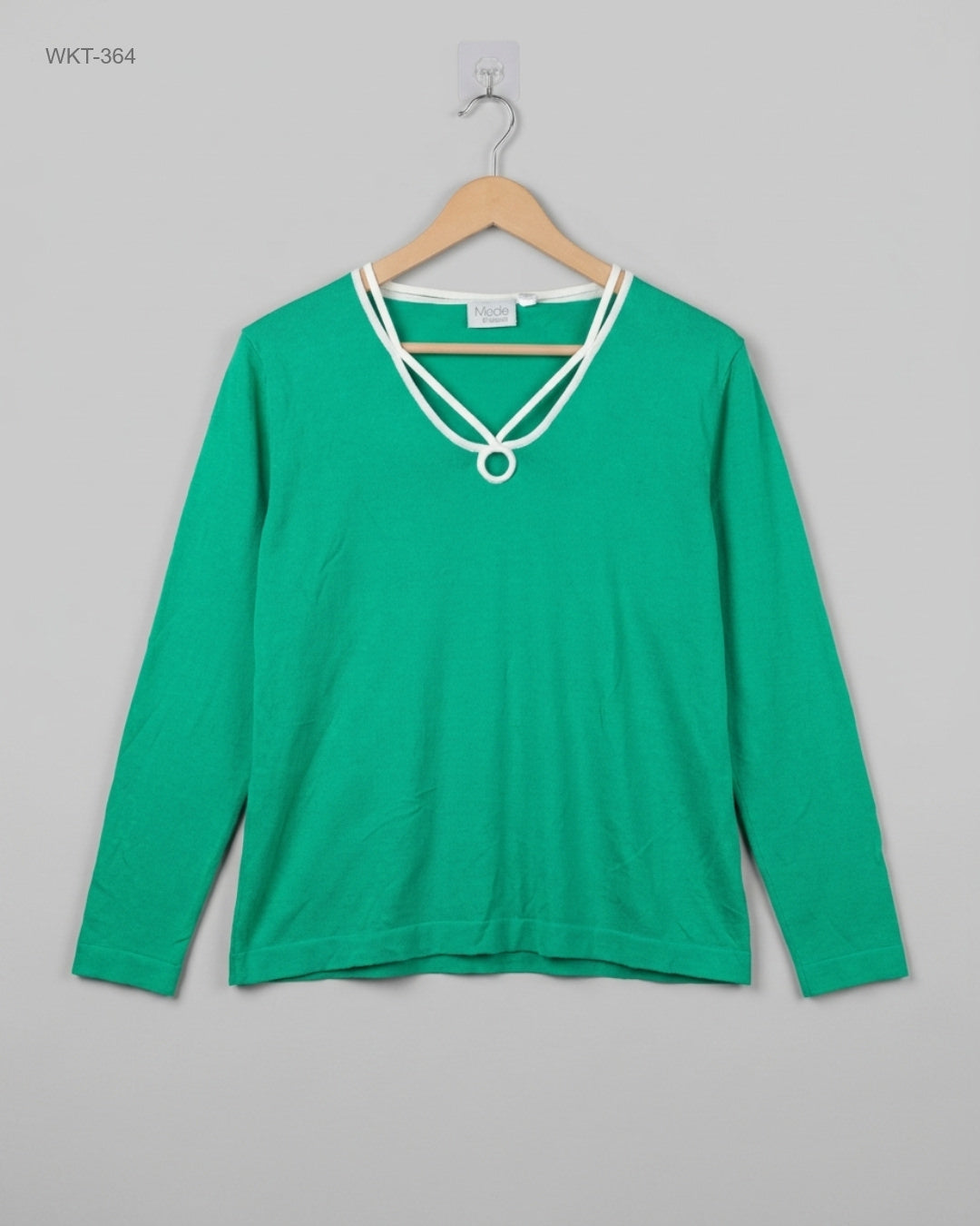 Shop Premium Winter Knitted Tops by MODE CLASSICS | Preloved Branded Clothes | Green Polyester | | OTS Thrift Store Peshawar Pakistan