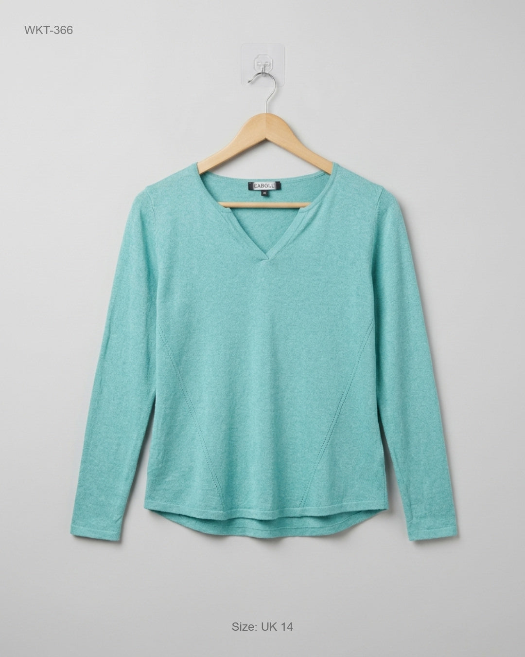 CAROLL (WKT-366) Lightweight Knit V-Neck Top
