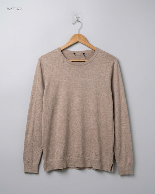UK Imported secondhand Winter Knitted Tops - PEACOCKS brand, Beige Cotton, Premium condition, for - Online Thrift Store Islamabad Pakistan