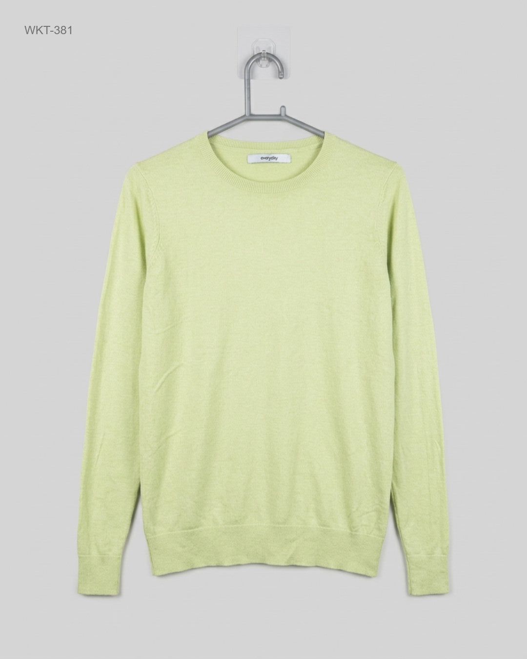 Winter Knitted Tops | Everyday | Preloved Branded | LightGreen Polyester | Premium | OTS Thrift Store Lahore Pakistan