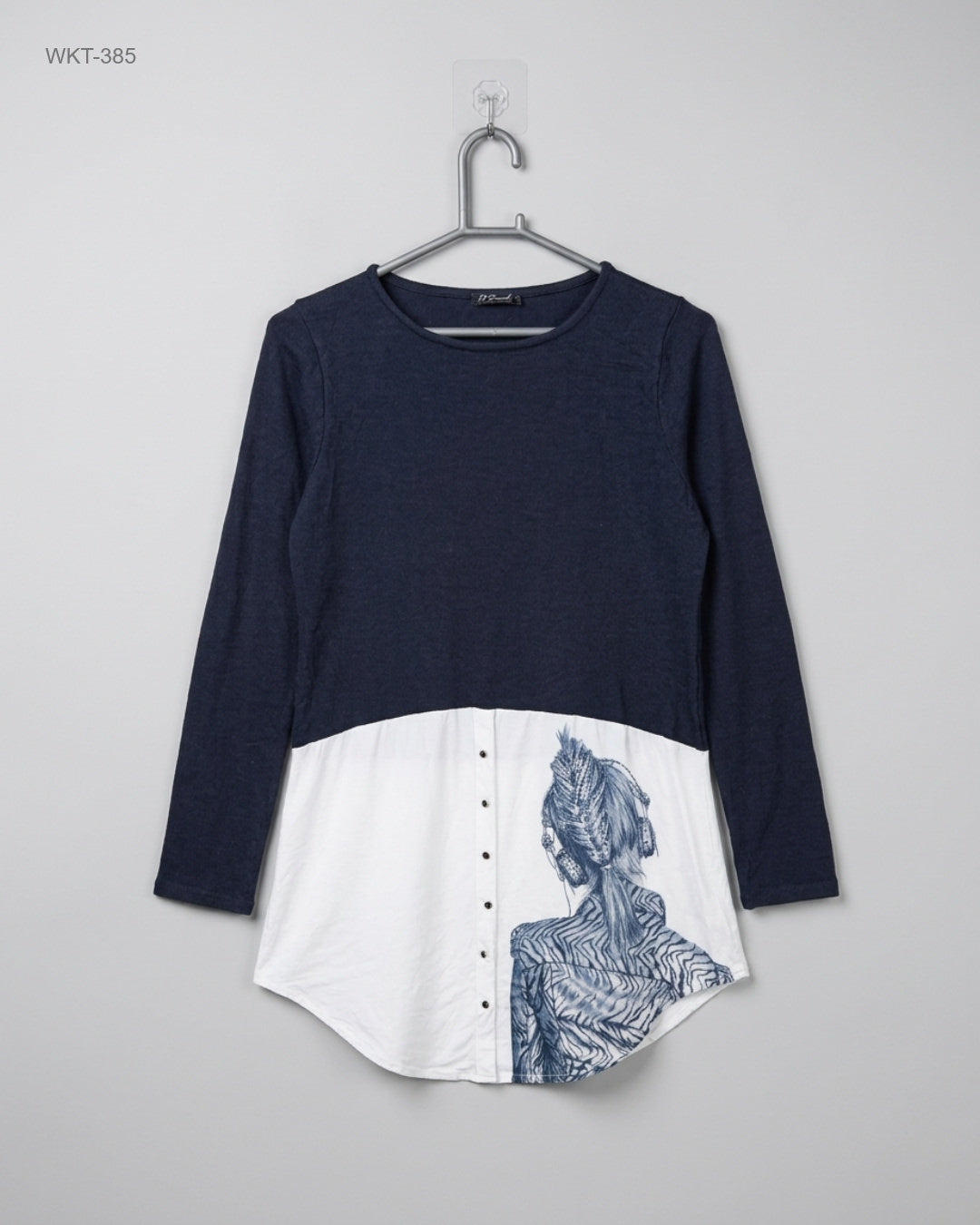 Winter Knitted Tops | MISS PEARLE | Preloved Branded | DarkBlue Polyester | Premium | OTS Thrift Store Peshawar Pakistan