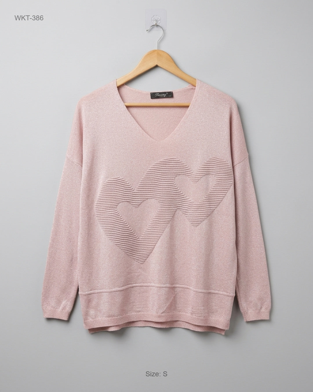 Finery (WKT-386) V-Neck Shimmer Sweater