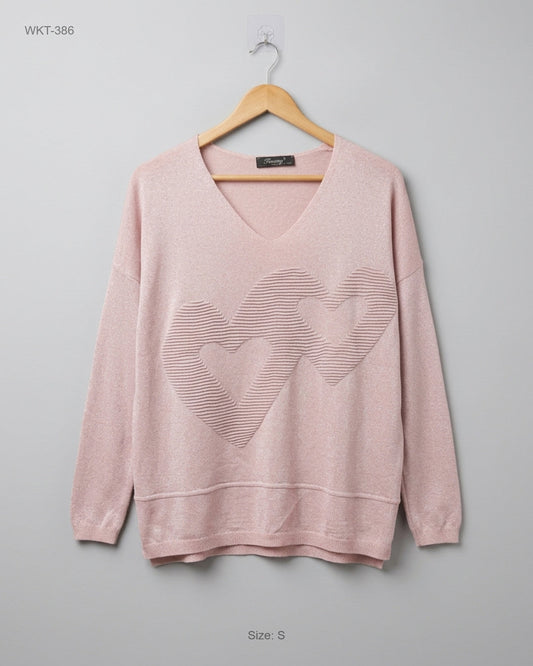 Premium Condition Winter Knitted Tops | Preloved Finery | Teapink Polyester | Thrift Shop for Islamabad Pakistan | OTS
