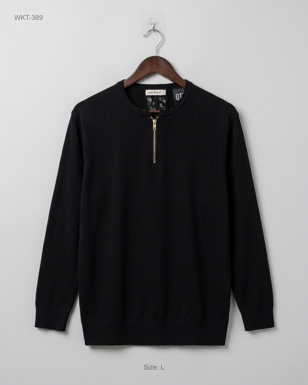 Preloved Premium Winter Knitted Tops by last girl, Black Polyester for - OTS Thrift Shop Peshawar Pakistan