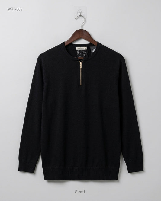 Preloved Premium Winter Knitted Tops by last girl, Black Polyester for - OTS Thrift Shop Peshawar Pakistan