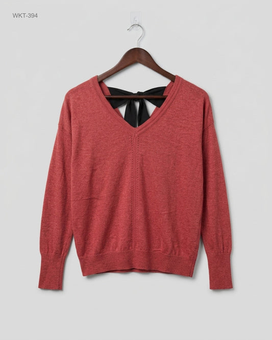 Premium Condition Winter Knitted Tops | Preloved Promod | Pink Polyester | Thrift Shop for Islamabad Pakistan | OTS