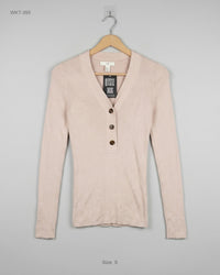 H&M (WKT-395) Ribbed Henley Top