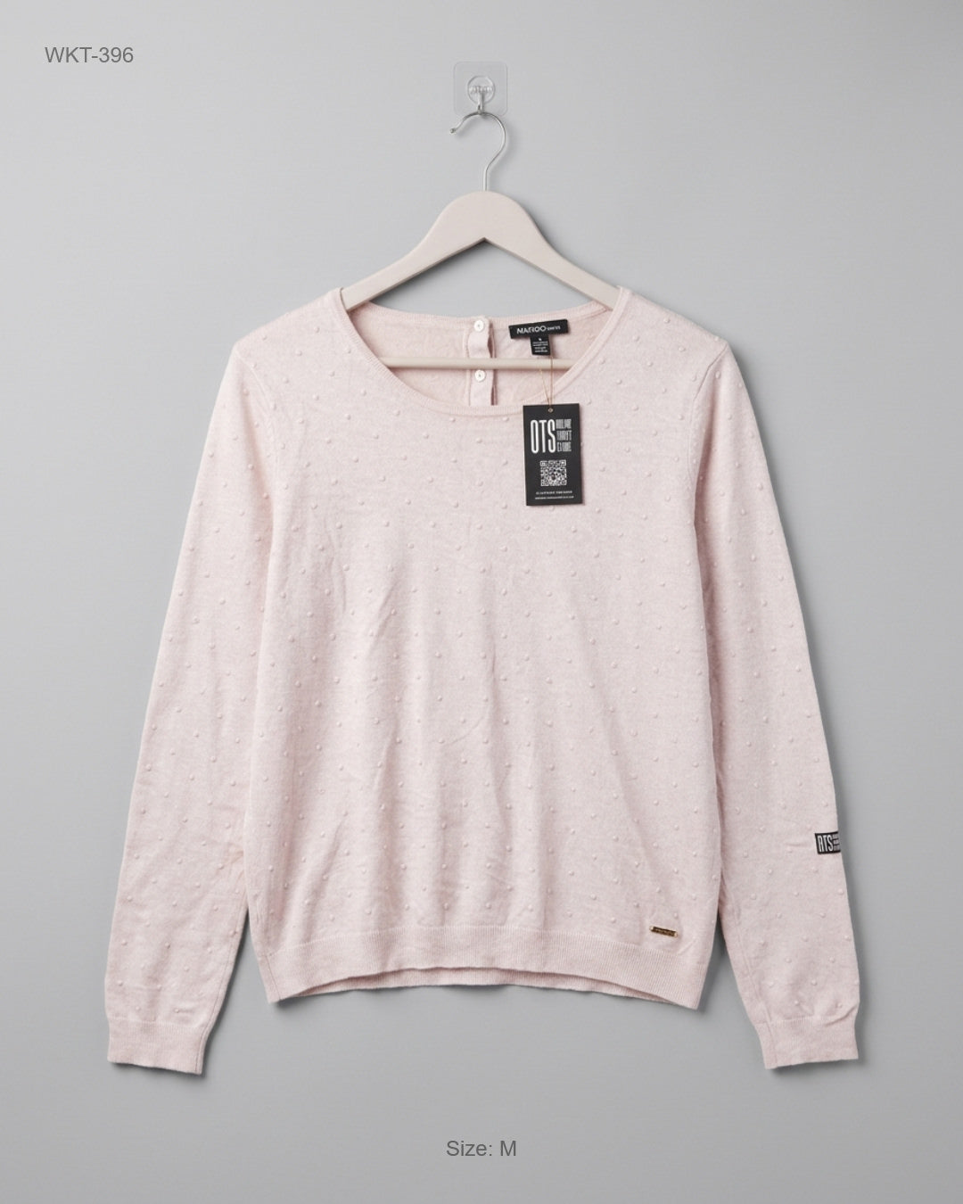 Premium Condition Winter Knitted Tops | Preloved Mango | LightPink Polyester | Thrift Shop for Karachi Pakistan | OTS