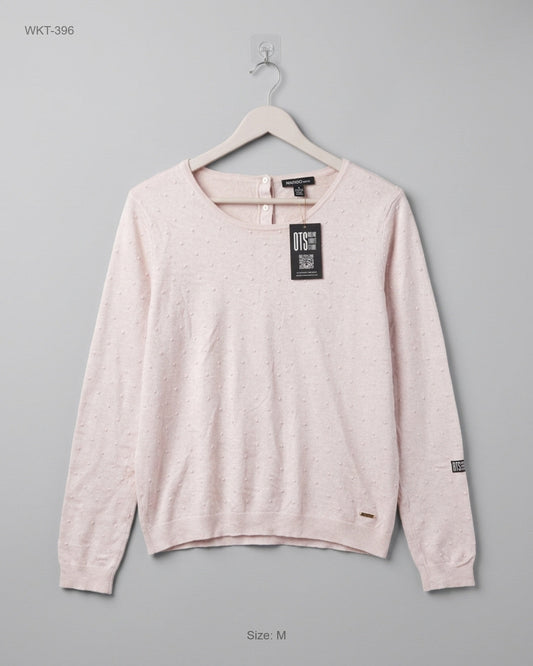 Premium Condition Winter Knitted Tops | Preloved Mango | LightPink Polyester | Thrift Shop for Karachi Pakistan | OTS