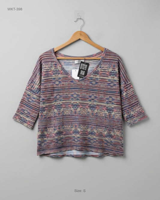Shop Premium Winter Knitted Tops by Zara | Preloved Branded Clothes | Multi Polyester | | OTS Thrift Store Peshawar Pakistan