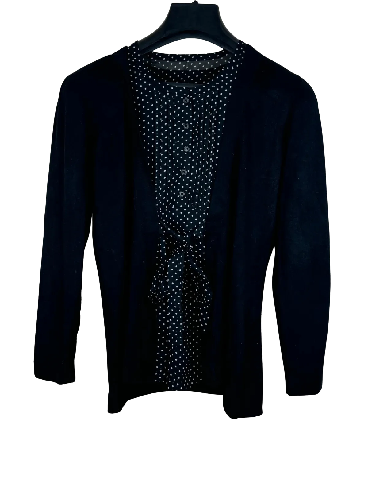 Black Winter Knitted Top by Anne Weyburn (WKT-40)
