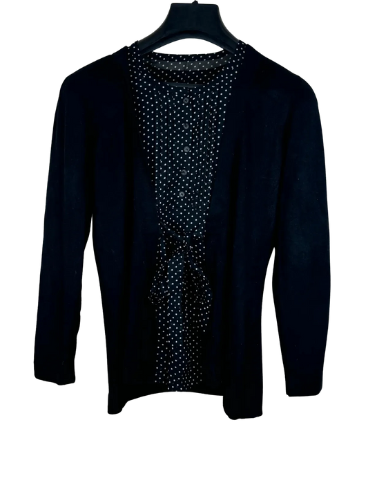 Premium Plus Condition Winter Knitted Tops | Preloved Anne Weyburn | Black Polyester | Thrift Shop for Women Islamabad Pakistan | OTS