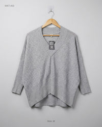 River Island (WKT-402) Batwing Ribbed Knit Top