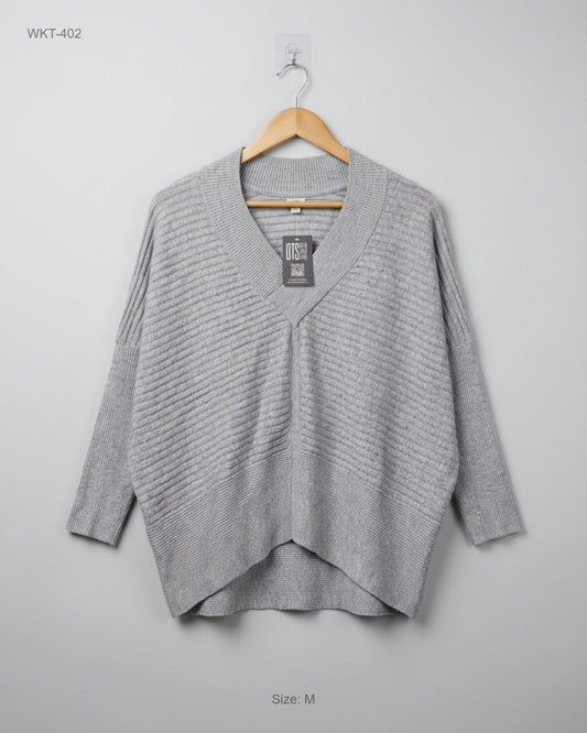 Secondhand Branded Winter Knitted Tops by River Island, Gray Polyester fabric, Premium condition, for - Online Thrift Shop Karachi Pakistan