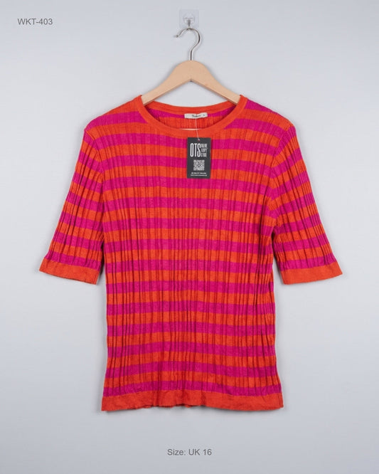UK Imported secondhand Winter Knitted Tops - TU brand, Pink Polyester, Premium condition, for - Online Thrift Store Karachi Pakistan