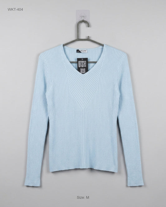 Premium Condition Winter Knitted Tops | Preloved CAPPUCCINI | Sky Blue Polyester | Thrift Shop for Peshawar Pakistan | OTS