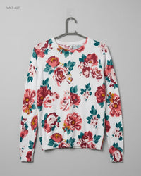 Pimkie (WKT-407) Floral Knit Pullover