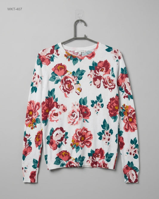 Secondhand Branded Winter Knitted Tops by Pimkie, White Polyester fabric, Premium condition, for - Online Thrift Shop Peshawar Pakistan