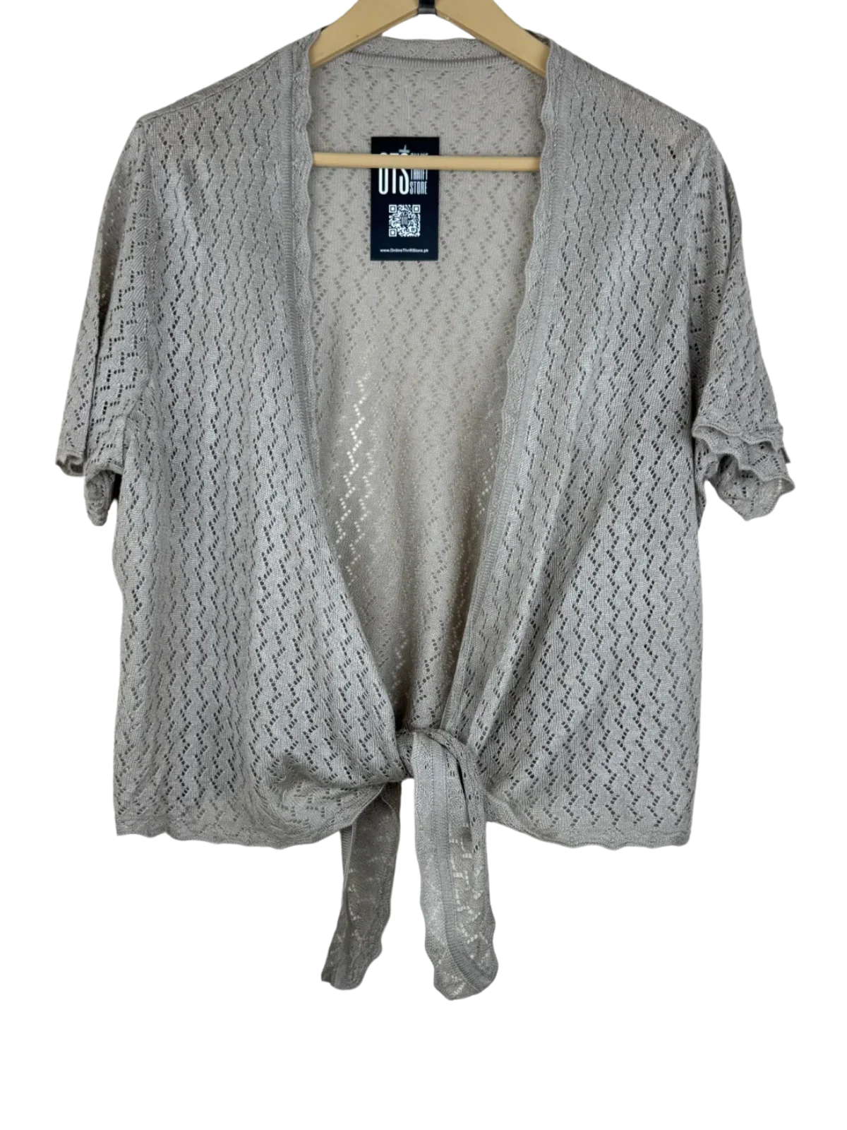 Premium Plus Condition Winter Knitted Tops | Preloved Unknown | Grey Wool | Thrift Shop for Women Peshawar Pakistan | OTS