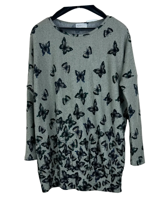 Premium Plus Condition Winter Knitted Tops | Preloved Apricot | Grey Polyester | Thrift Shop for Women Islamabad Pakistan | OTS