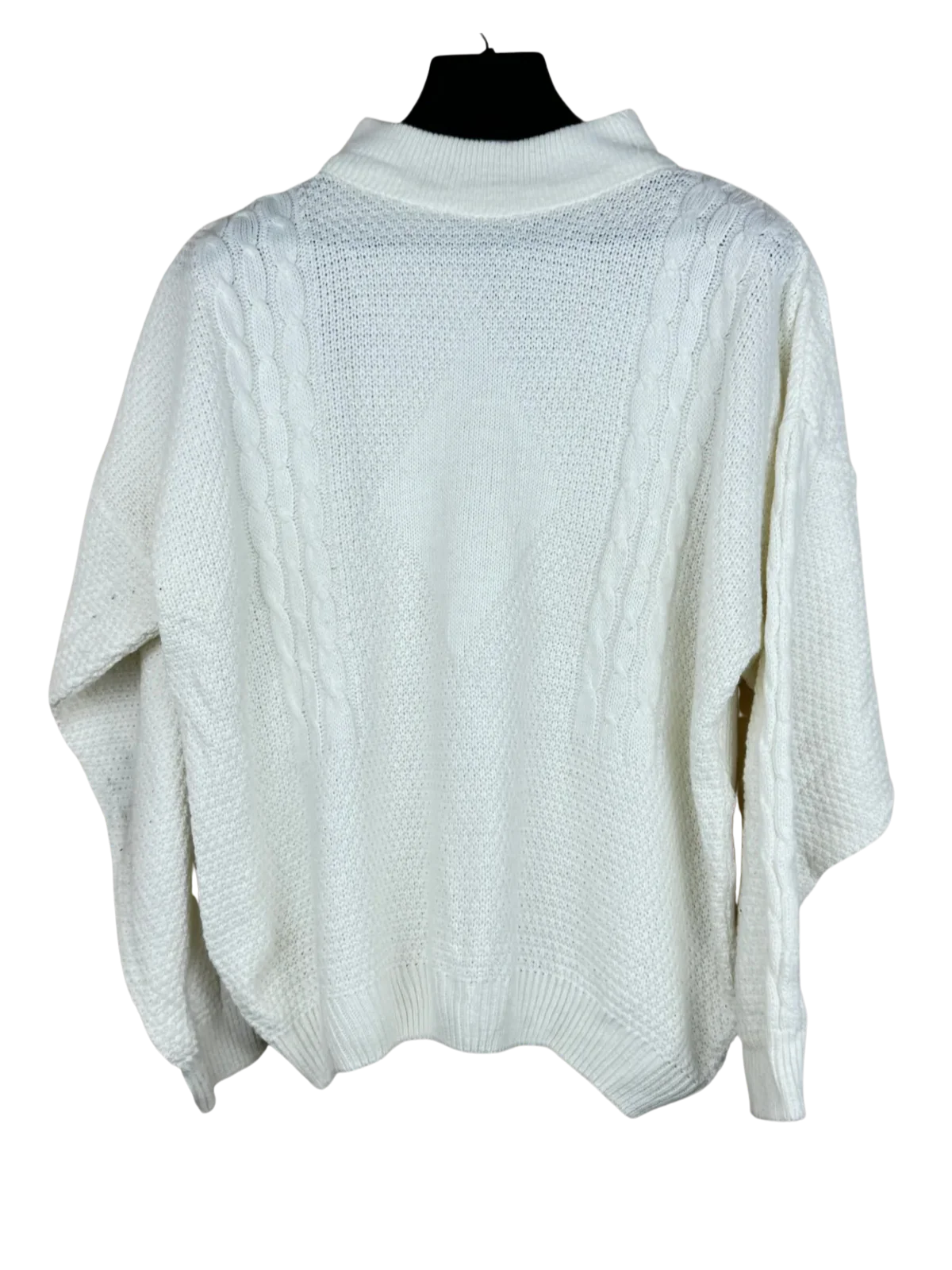 White Winter Knitted Top by Unknown (WKT-54)