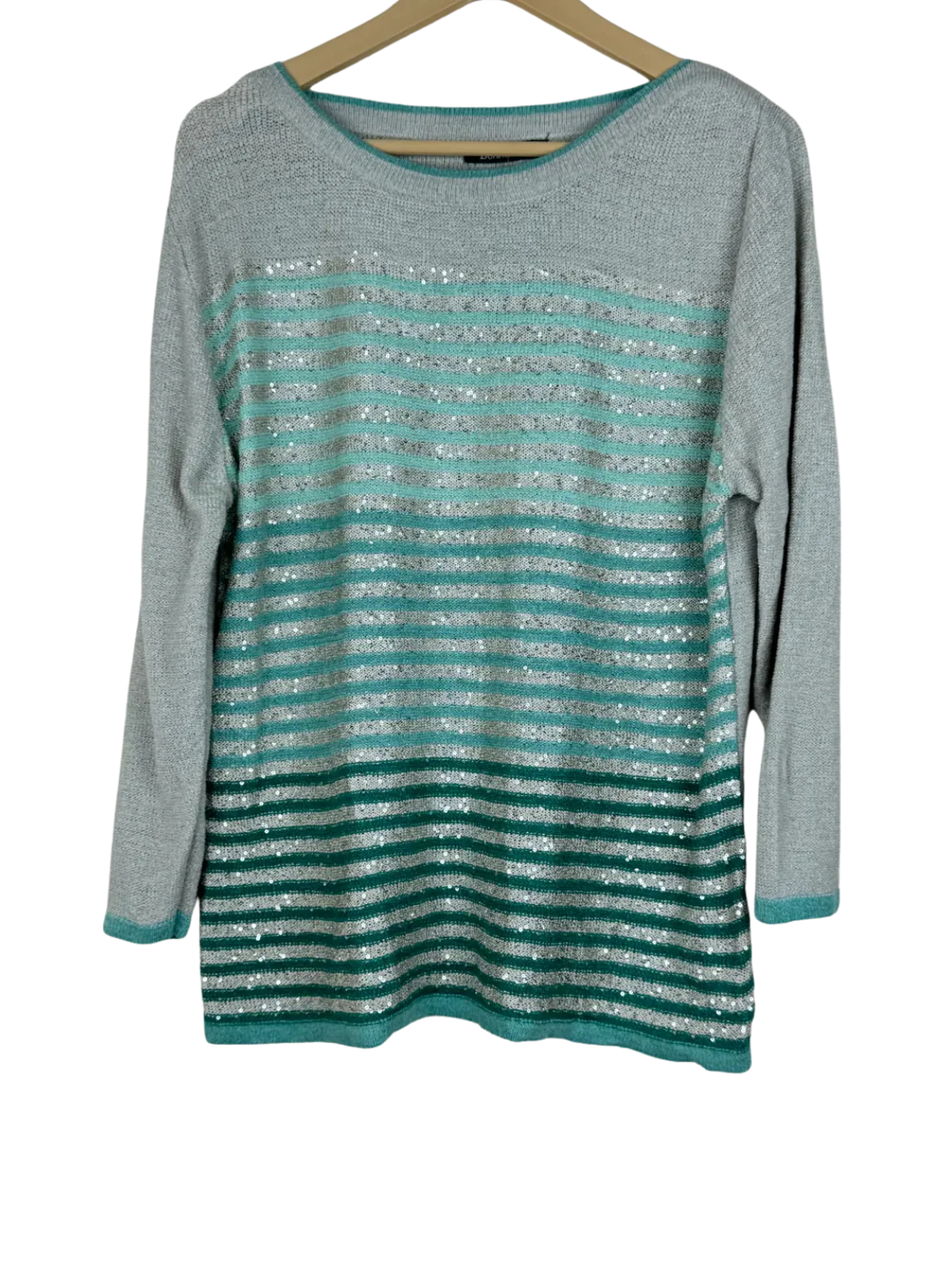 Shop Premium Winter Knitted Tops by Bolmarche | Preloved Branded Clothes | Grey Acrylic | Women | OTS Thrift Store Lahore Pakistan
