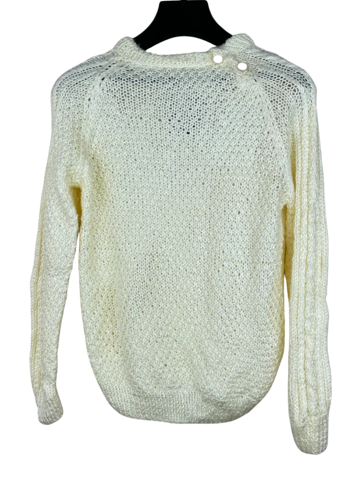 White Winter Knitted Top by Unknown (WKT-74)