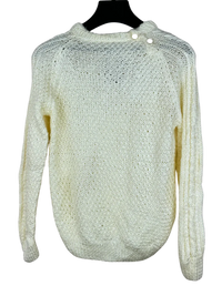 White Winter Knitted Top by Unknown (WKT-74)