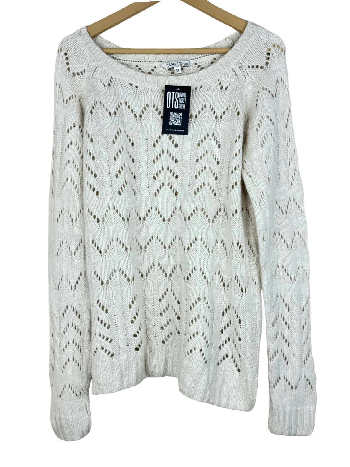 White Winter Knitted Top by Ralph Lauren (WKT-75)