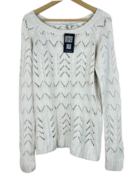 White Winter Knitted Top by Ralph Lauren (WKT-75)
