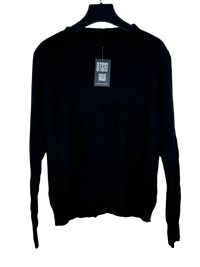 Black Winter Knitted Top by Unknown (WKT-82)