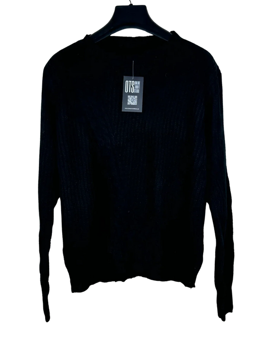 Premium Condition Winter Knitted Tops | Preloved Unknown | Black Wool | Thrift Shop for Women Lahore Pakistan | OTS