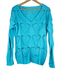 Light Green Winter Knitted Top by Unknown (WKT-84)