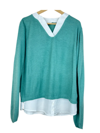 Olive Drab Winter Knitted Top by BodyFlirt (WKT-89)
