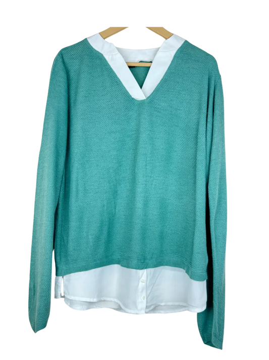 Premium Plus Condition Winter Knitted Tops | Preloved BodyFlirt | OliveDrab Polyester | Thrift Shop for Women Peshawar Pakistan | OTS