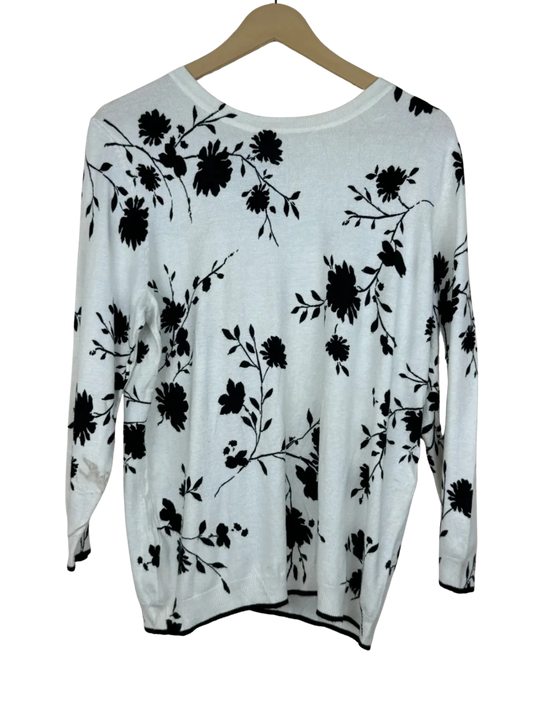 Secondhand Branded Winter Knitted Tops by Unknown, White Viscose fabric, Premium condition, for Women - Online Thrift Shop Islamabad Pakistan