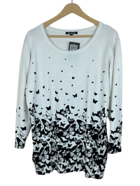 White Winter Knitted Top by BonmarchÃƒÆ’Ã†â€™Ãƒâ€šÃ‚Â© (WKT-92)