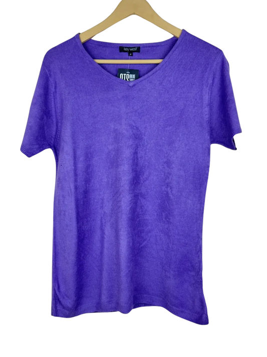 Premium Plus Condition Winter Knitted Tops | Preloved Key West | Purple Acrylic | Thrift Shop for Women Karachi Pakistan | OTS