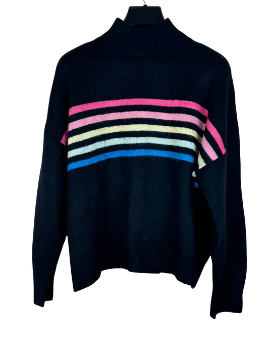 Winter Knitted Tops | F&F | Preloved Branded | Black Polyester | Premium | OTS Thrift Store Karachi Pakistan