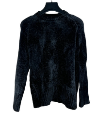 Black Winter Knitted Top by Unknown (WKT-97)